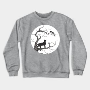 Dangerous conversations sumi-e painting Crewneck Sweatshirt